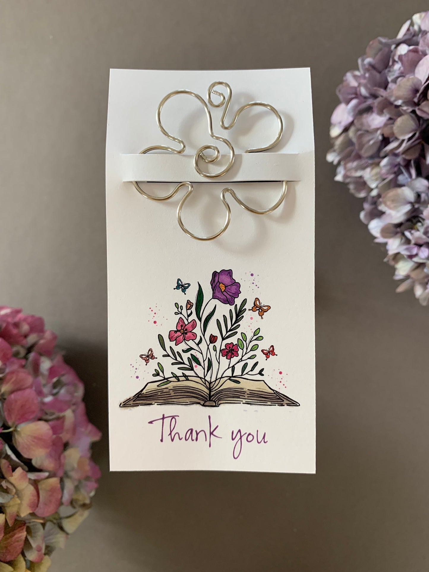 Thank You Gift, Thank You Card, Metal Bookmark, Small Token of Appreciation, Heart Bookmark, Gratitude Present
