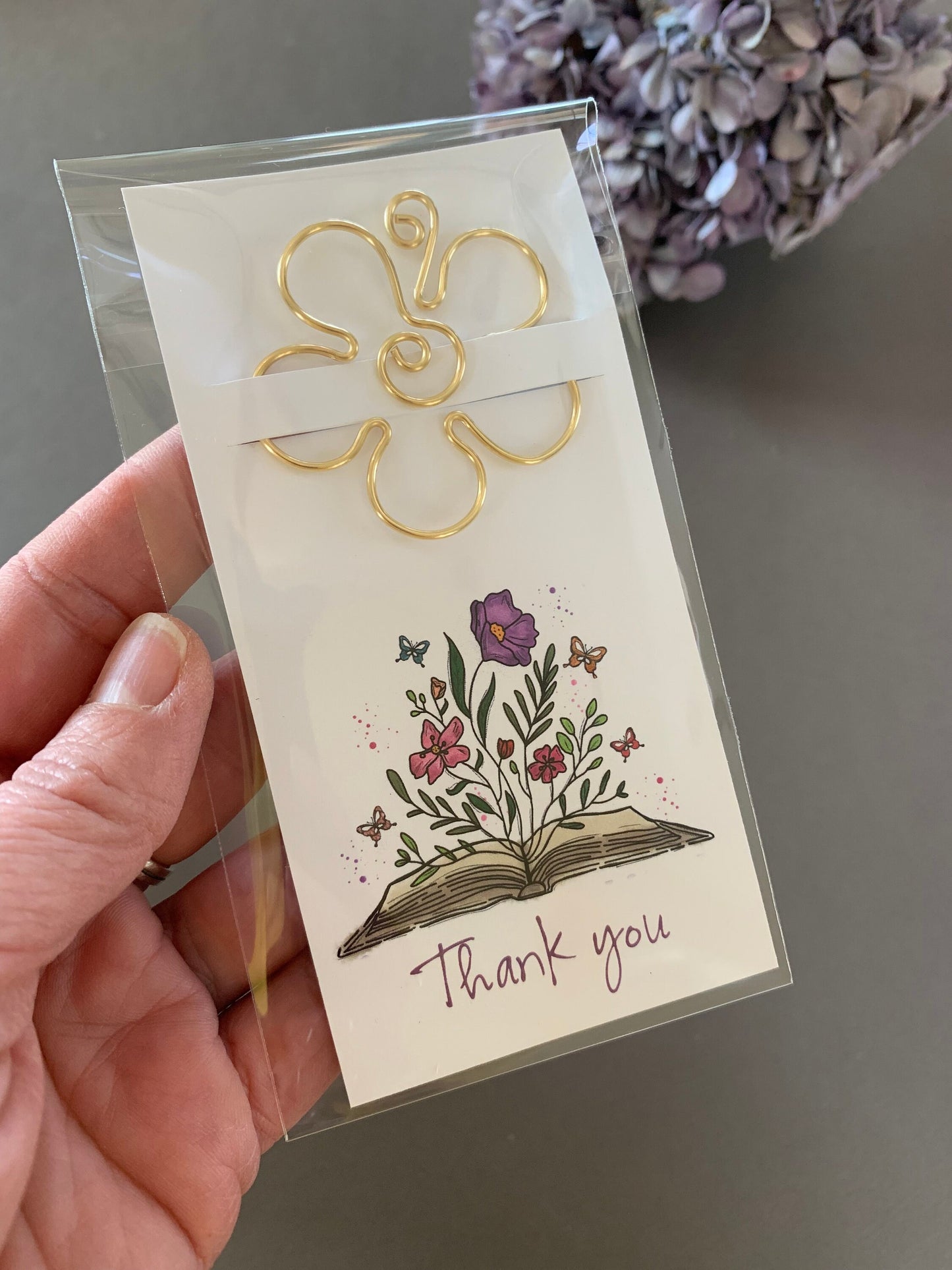 Thank You Gift, Thank You Card, Metal Bookmark, Small Token of Appreciation, Heart Bookmark, Gratitude Present
