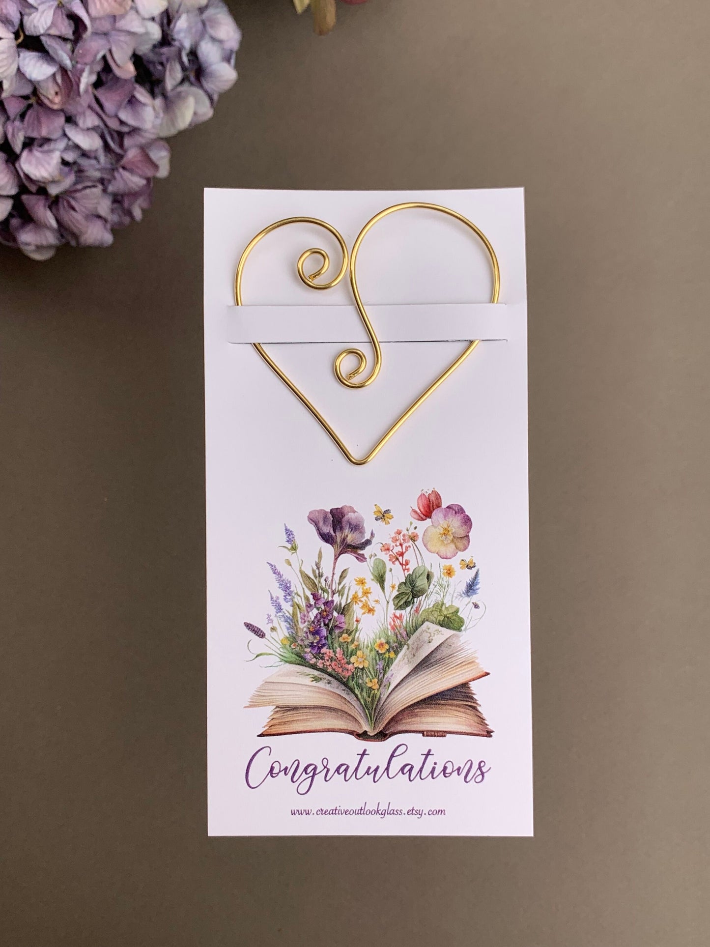 Heartfelt Congratulations Bookmark - Perfect Thank You Gift and Card