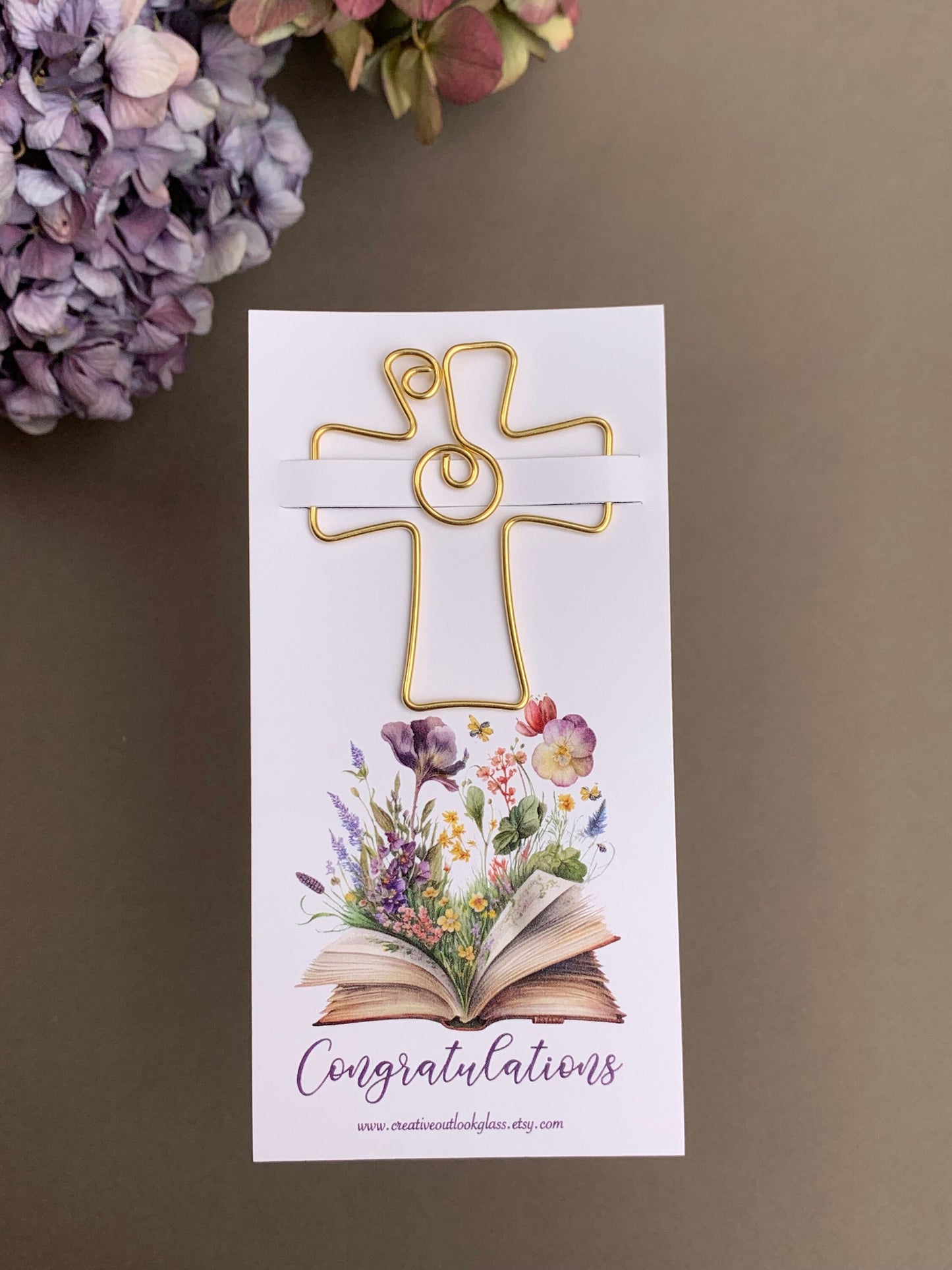 Heartfelt Congratulations Bookmark - Perfect Thank You Gift and Card