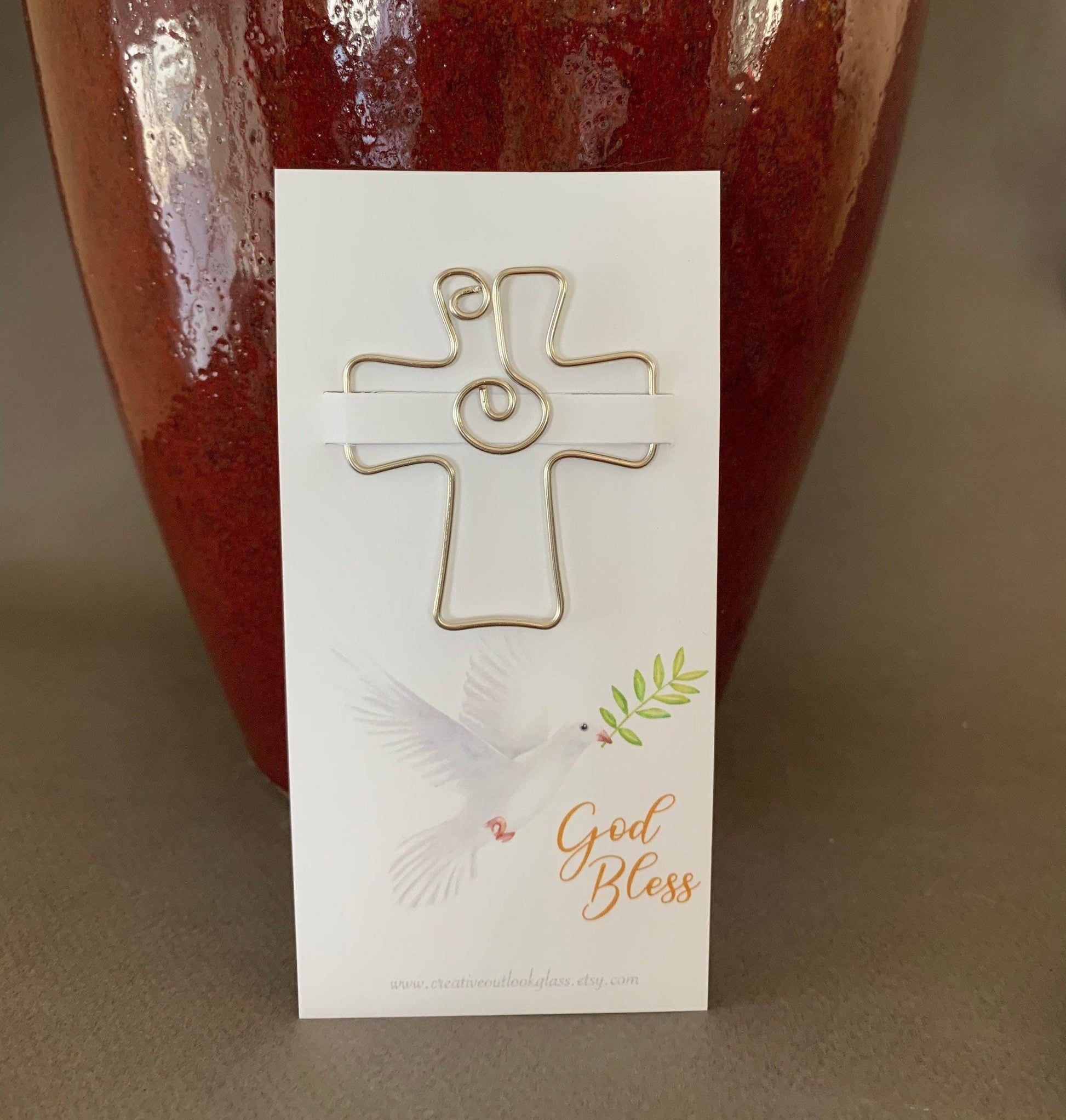 Religious Bookmark, Confirmation Gift, Cross Bookmark, Pastor Gift, Inexpensive Teacher Gift, Communion, Book Club, Handmade, Free Shipping