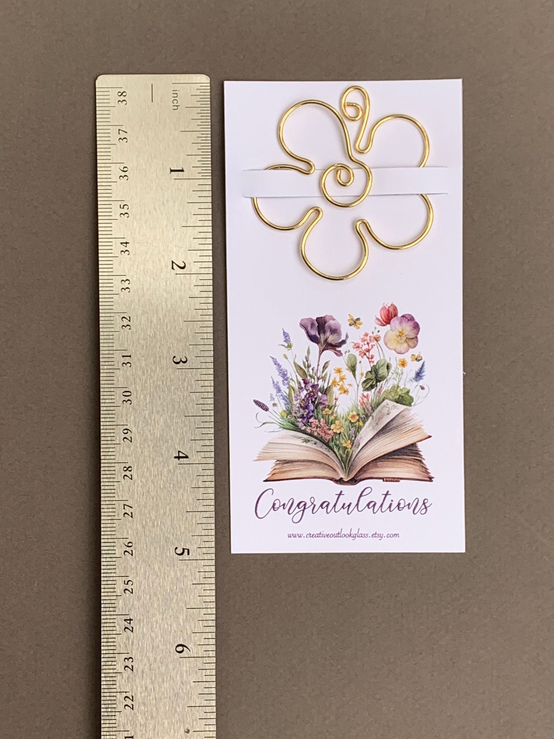 Heartfelt Congratulations Bookmark - Perfect Thank You Gift and Card