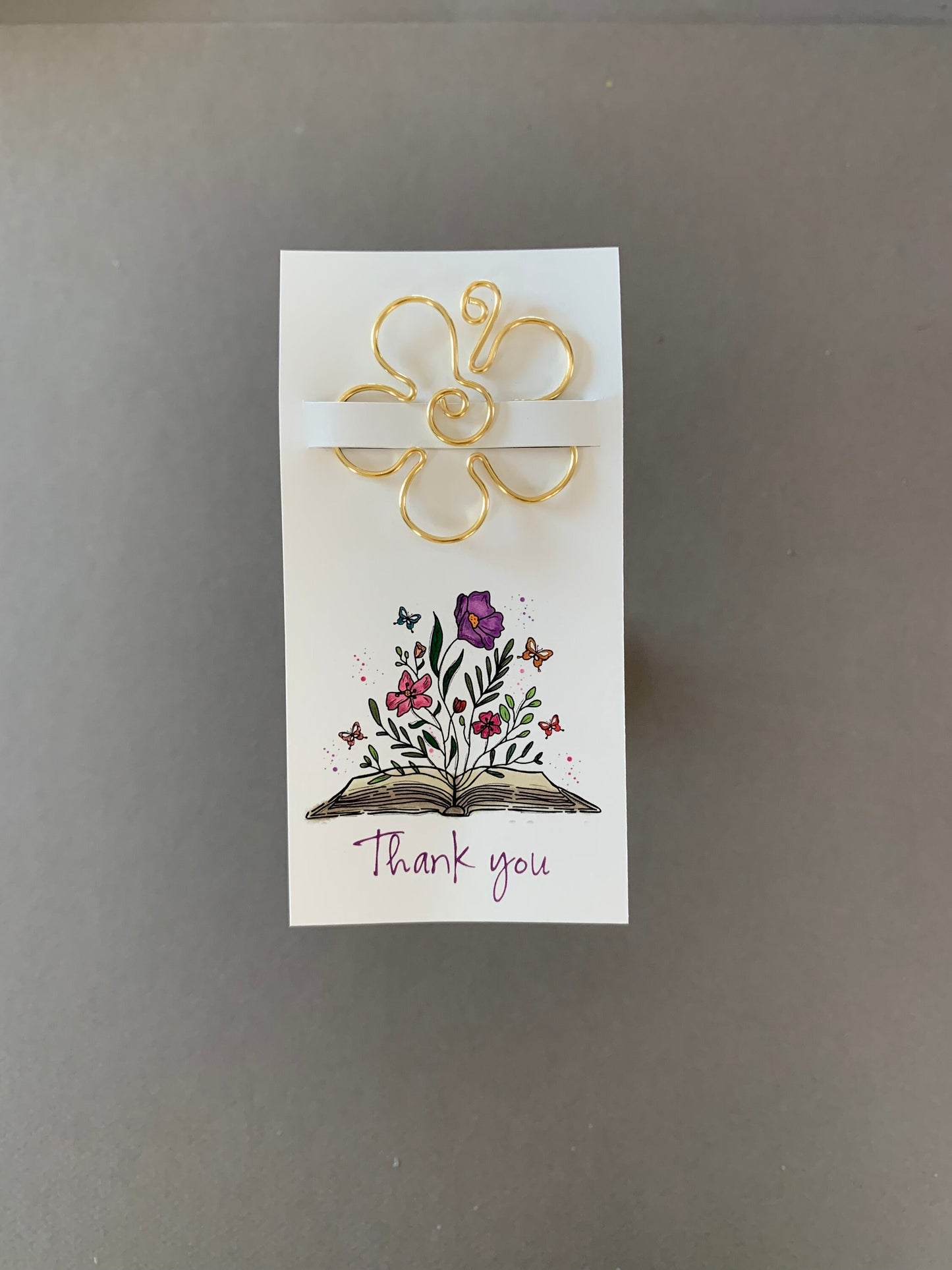 Thank You Gift, Thank You Card, Metal Bookmark, Small Token of Appreciation, Heart Bookmark, Gratitude Present