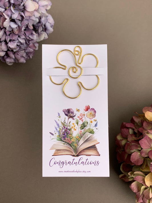 Heartfelt Congratulations Bookmark - Perfect Thank You Gift and Card